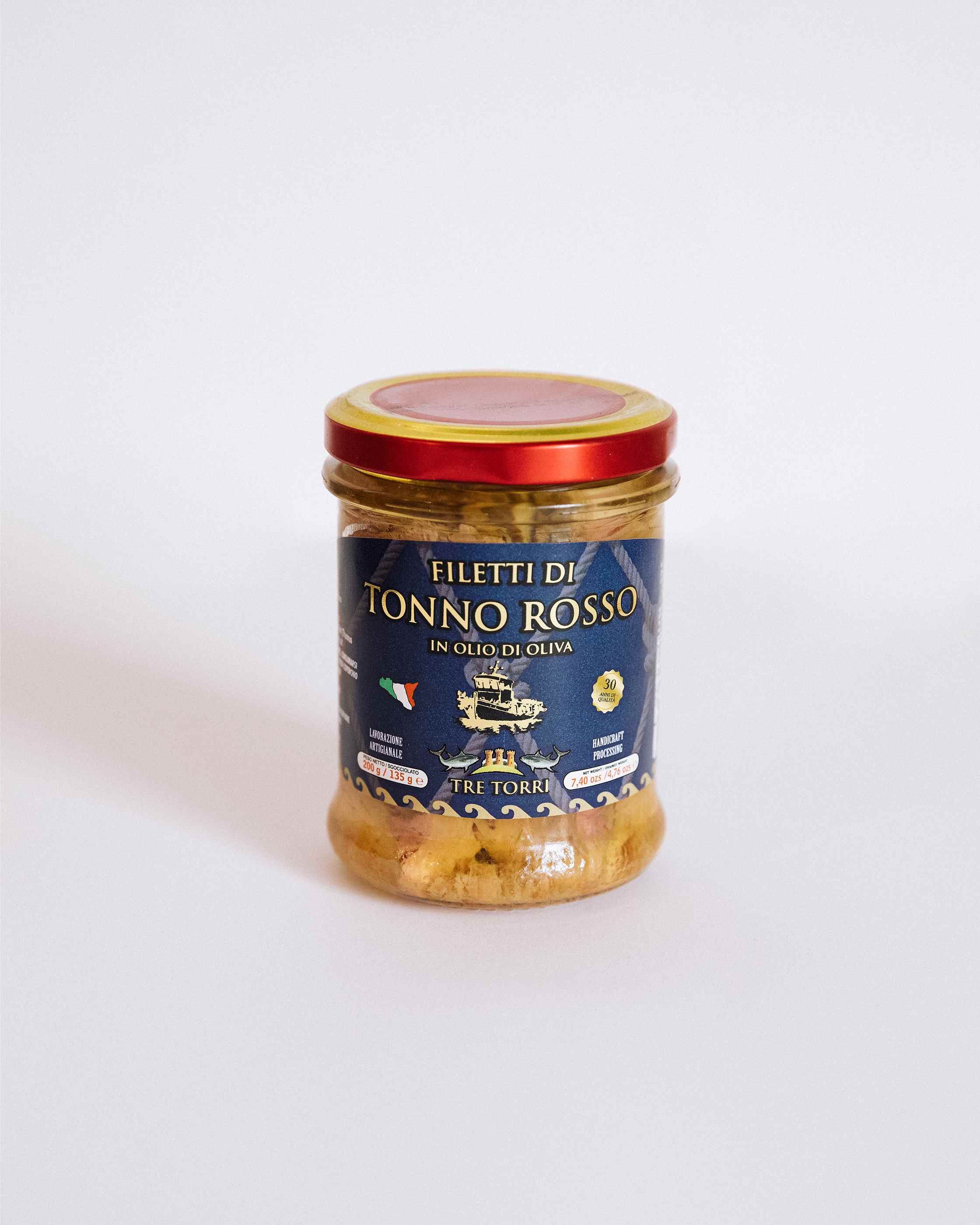 Filetti di tonno rosso in olio d'oliva 