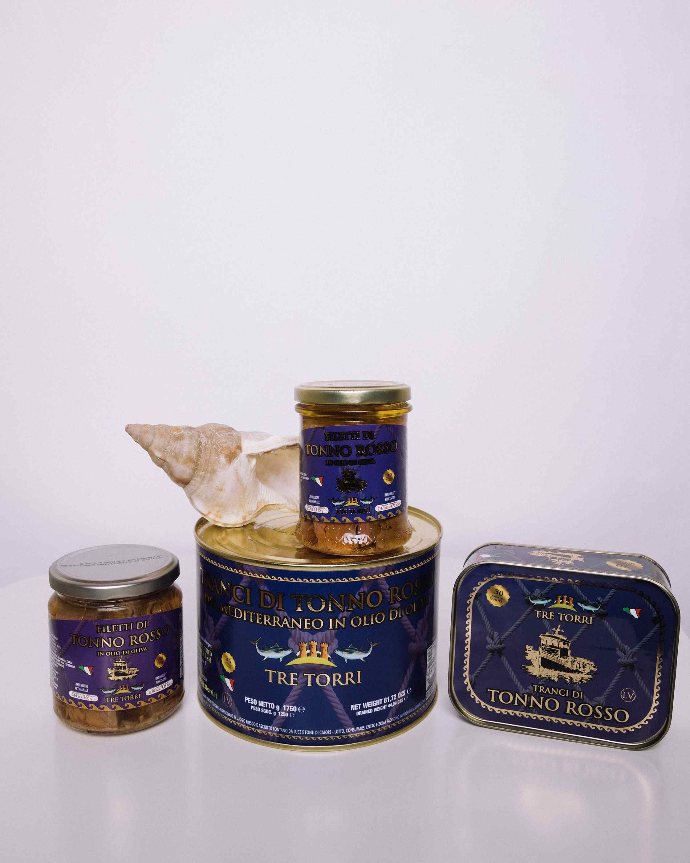 Tranci di tonno rosso in latta 