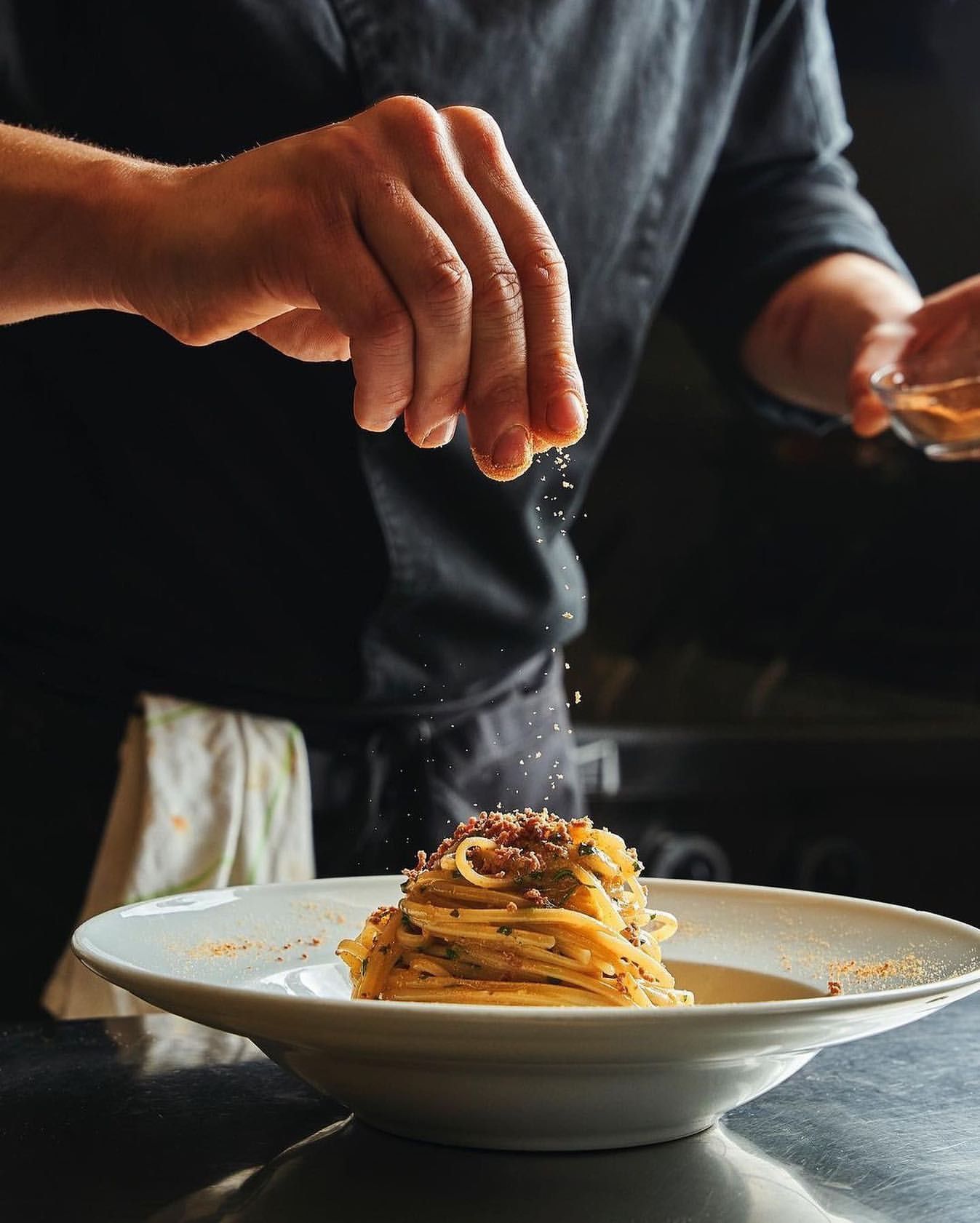Spaghetti con bottarga di tonno rosso 