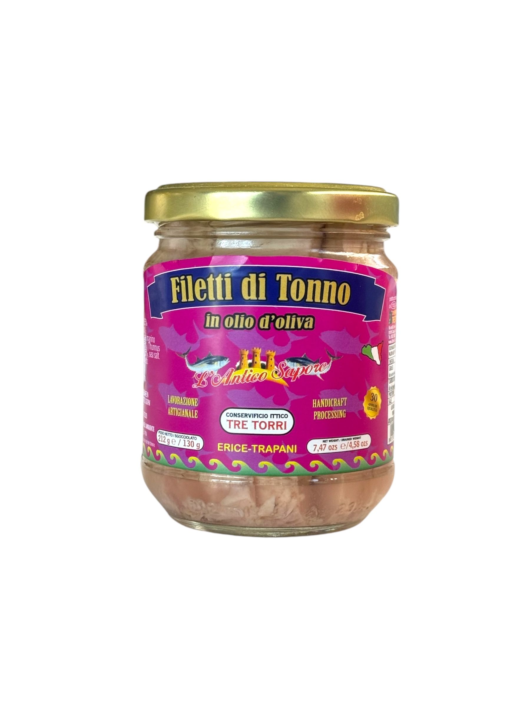 Filetti di tonno in olio d'oliva 
