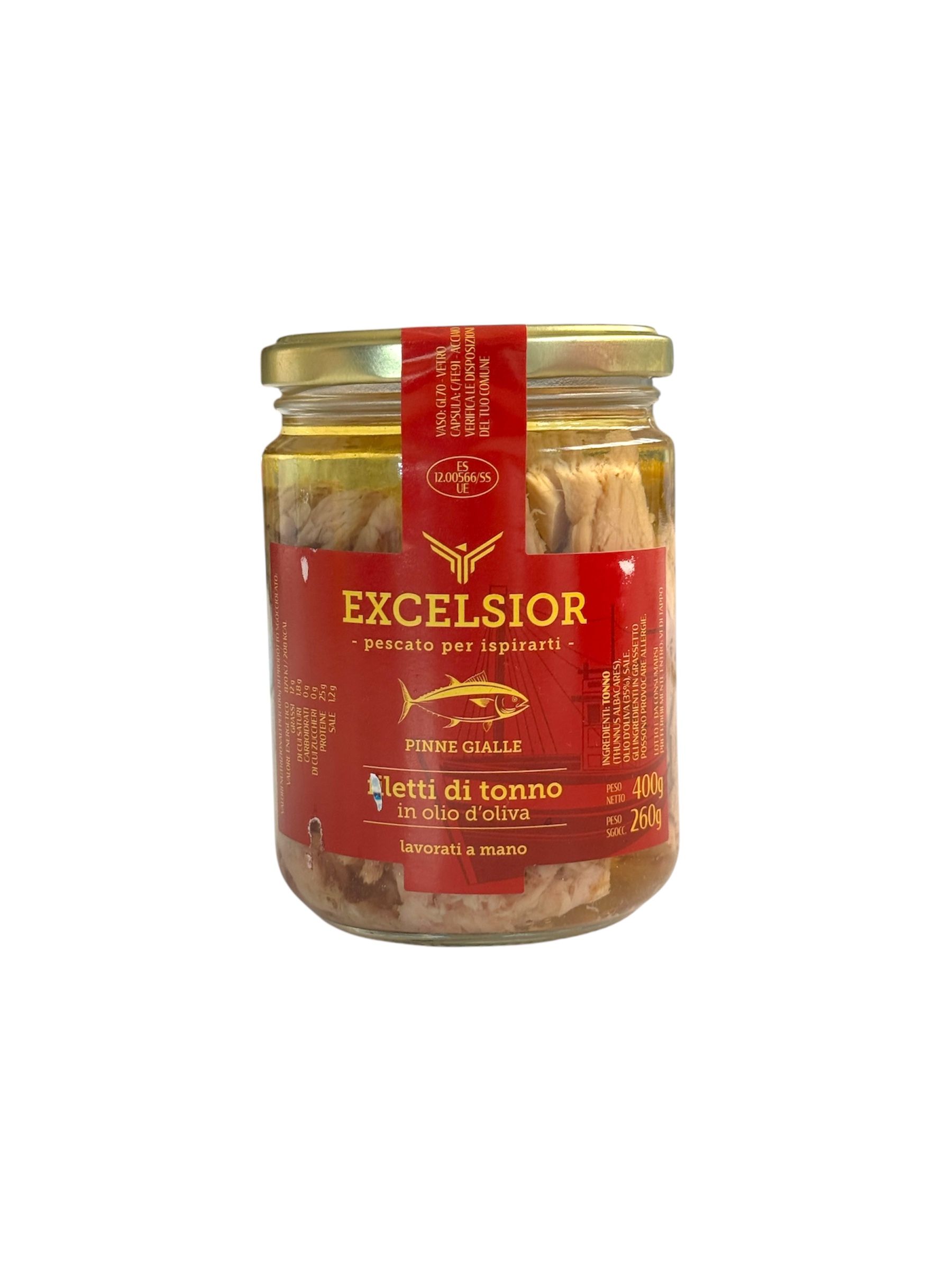 Filetti di tonno in olio d'oliva 